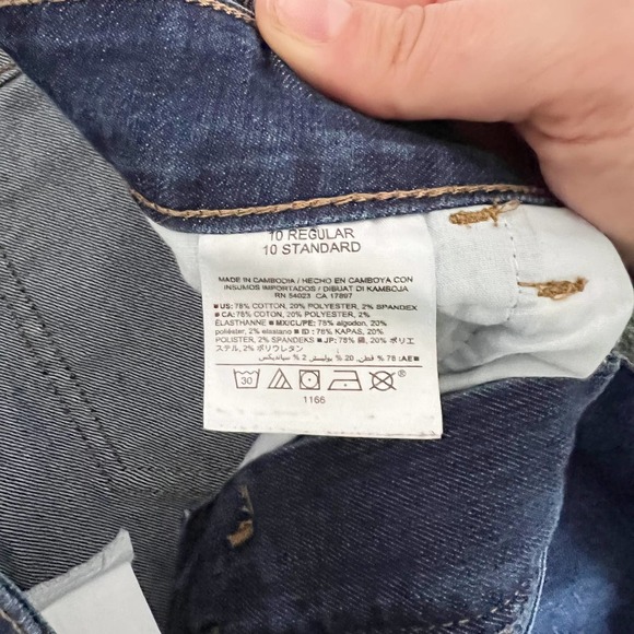 Old Navy Mid Rise Super Skinny Medium Wash Blue Denim Jeans Women's Size 10 - Picture 4 of 7